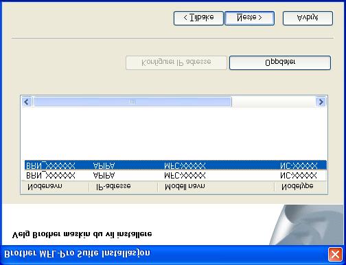 Sette opp maskinen 0 Velg Nettverkstilkobling, og klikk Neste. C Hvis maskinen ikke er konfigurert for bruk på nettverket ditt, vil følgende skjermbilde vises.