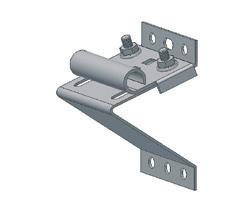 A UTSTYR PÅ PORT 104451 Toppbrakett STD OH Materialtykkelse 2 mm, galvanisert overflate.