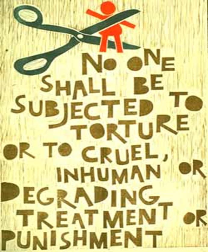 United Nations Convention against Torture and other Cruel, Inhuman or Degrading Treatment og Punishment FNs torturkonvensjon artikkel 1 og Den europeiske menneskerettighetskonvensjon artikkel 3 Ingen