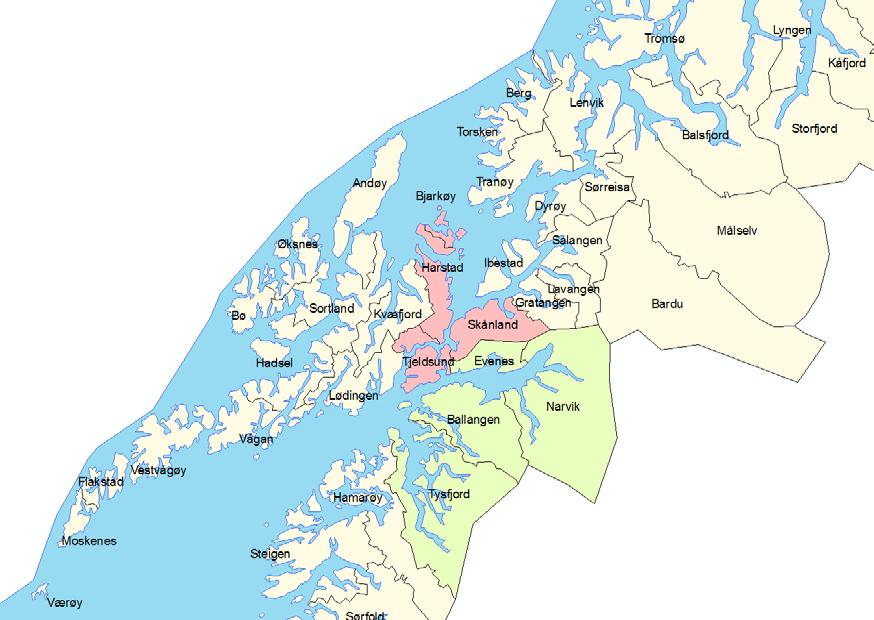 Utredning av kommunestruktur i Ofoten KJETIL LIE, ANJA HJELSETH, AUDUN THORSTENSEN,