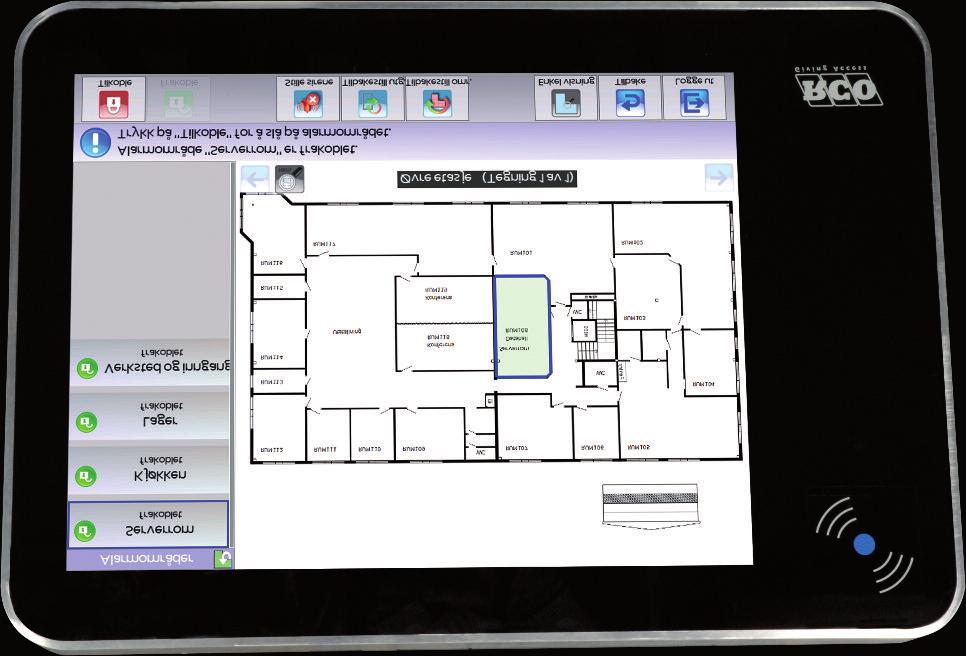 Enklere og tryggere alarmstyring med det grafiske alarmpanelet R-TOUCH 50 På mange arbeidsplasser kan betjeningen av alarmen oppleves som et problem.