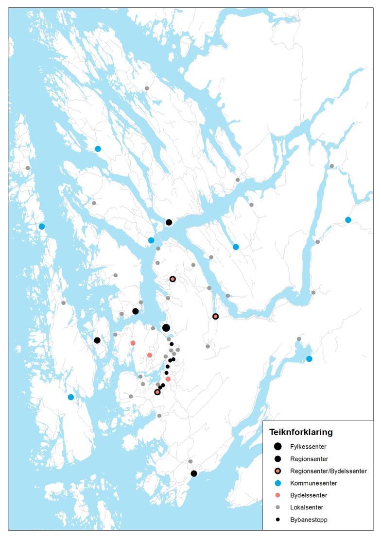 Regional areal- og transportplan for Bergensområdet Høyringsforslag Juni 2015 Lokalsenter Kommunane i Bergensområdet omfattar store areal.