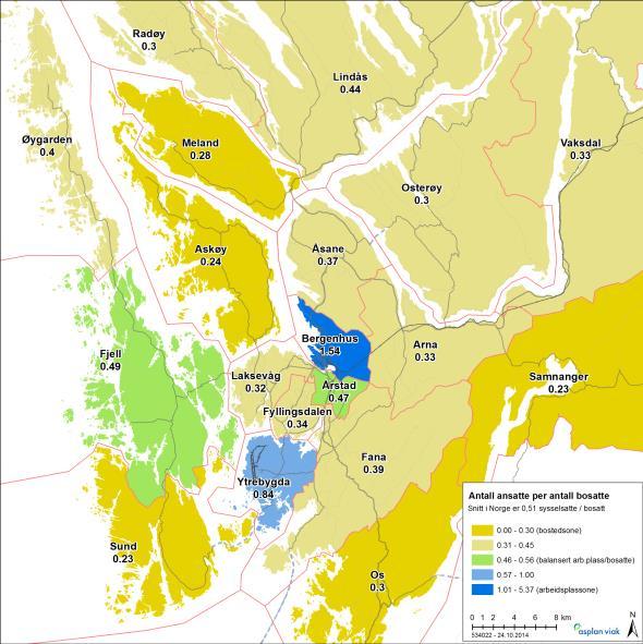 Regional areal- og transportplan for Bergensområdet Høyringsforslag Juni 2015 5.3 