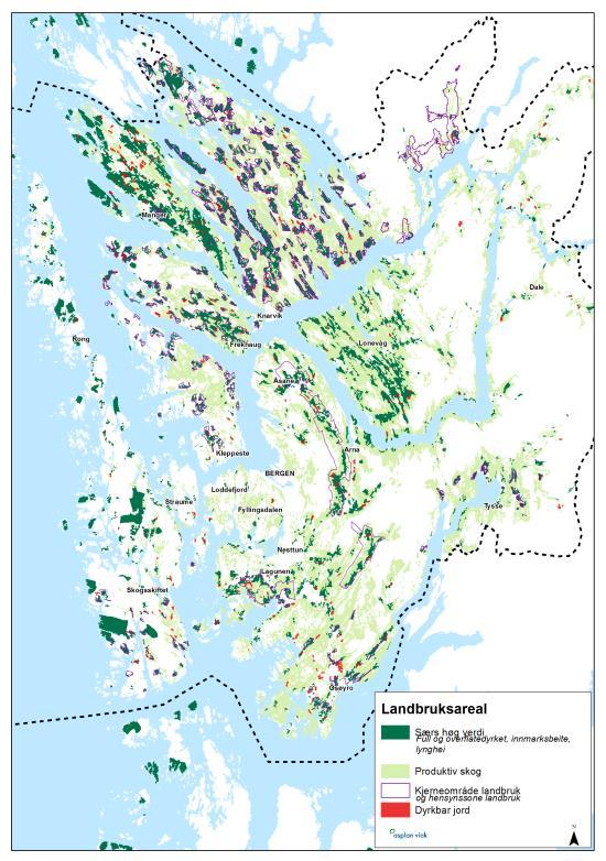 Regional areal- og transportplan for Bergensområdet Høyringsforslag Juni 2015 Figur 38: