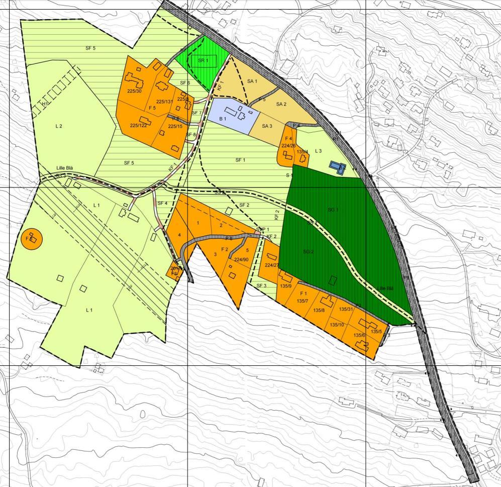 5 Rammer og premisser for planarbeidet Reguleringsplan for Fjerdrum seter, vedtatt 24.04.