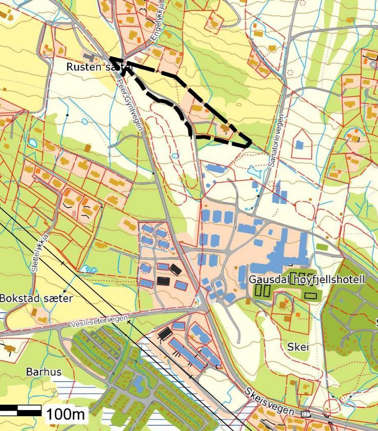 5 Rammer og premisser for planarbeidet 5.2.2 Pågående planarbeid Reguleringsplan for Gjefselykkja Det er varslet oppstart planarbeid for detaljreguleringsplan for «Gjefselykkja» på Skei.