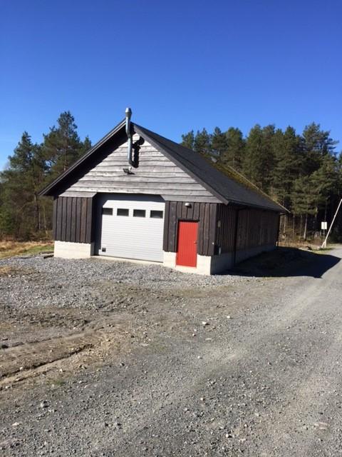 Garasje for trakkemaskin på Fylling, påbygg.