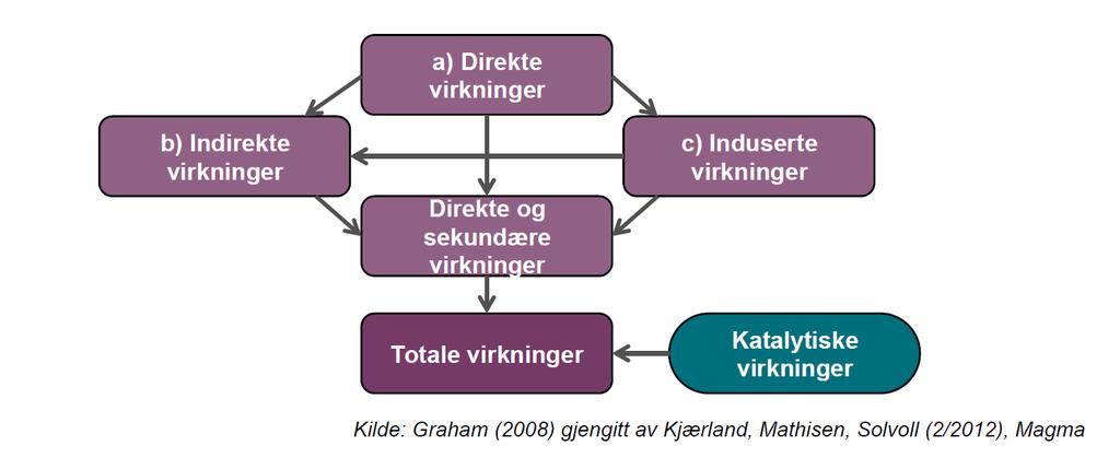 Hva er ringvirkninger? Direkte ringvirkninger er omsetning, sysselsetting mv.