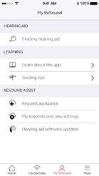 av innstillingene på høreapparatet Trykk på Be om hjelp i Min ReSound Svar på noen spørsmål Skriv en