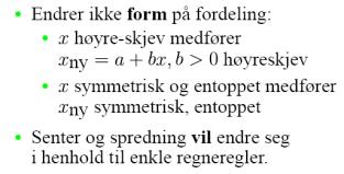 Lineær transformasjon 64 Regler for