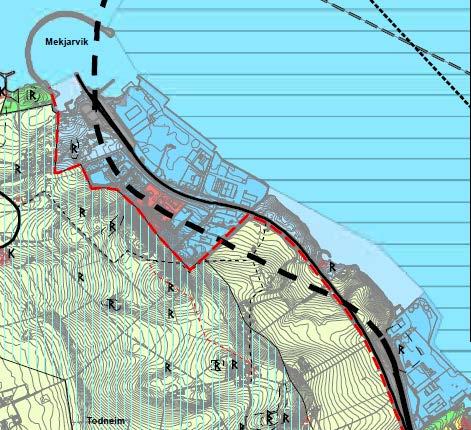 2.2 Vedtatte planer for området Kommuneplan for Randaberg Kommuneplanen for Randaberg viser nytt utfyllingsområde ved Mekjarvik med formål byggeområde / næringsvirksomhet - havn, se figur 2.1.