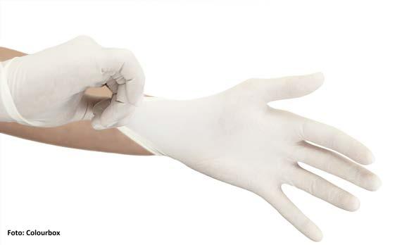 Bruk av hansker Hansker reduserer forurensning på hendene og brukes i kontakt med kroppsvæsker som urin, avføring, blod, oppkast og spytt. Hansker gir ikke full beskyttelse.