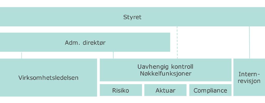 Styret i Storebrand ASA og styrene i datterselskapene har det overordnede ansvaret for å begrense og følge opp virksomhetens risikoer.