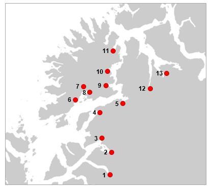 2. Metoder og materiale 2.1 Kartlegging/overvåking I alle elvene som inngikk i oppdraget fra Salmar Nord AS ble antall villaks og rømt oppdrettslaks registrert ved drivtelling (figur 2).