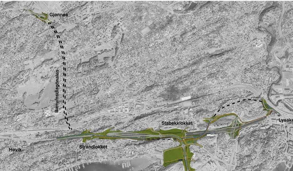 Forslag til reguleringsplan E18 Lysaker-