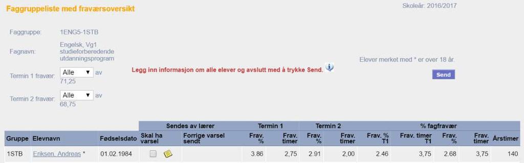 Generelt I forbindelse med innføring av nye fraværsregler så har vi gjort noen endringer slik at det skal bli enklere å holde oversikten på dette for lærere og elever.