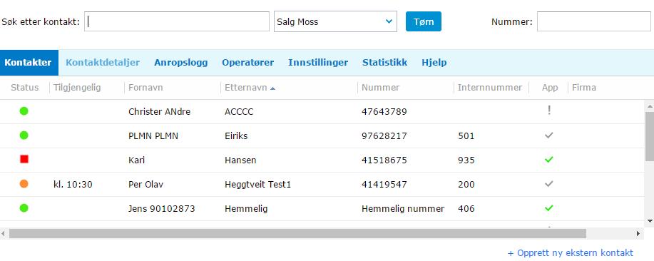 3.5. Etterbehandlingstid For hver kø kan administrator sette en Etterbehandlingstid. Etterbehandlingstid er tiden det tar fra et kø-anrop er avsluttet til neste anrop i køen settes til operatøren.