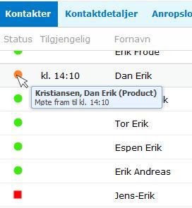 4. Administrasjon Fra sentralbordgrensesnittet har operatøren mulighet å administrere bedriftens kontakter, tilpasse personlig sentralbord, se anropslogg, se statikk etc.