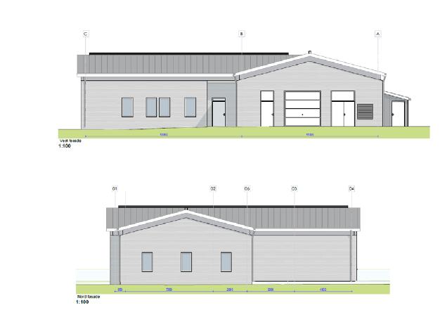 Side 5 Figur 3: Skisse som viser utformingen av kontrollbygningen Ombyggingen innebærer at det bygges en ny bygning på ca. 225 m 2 som skal huse GIS-anlegget.