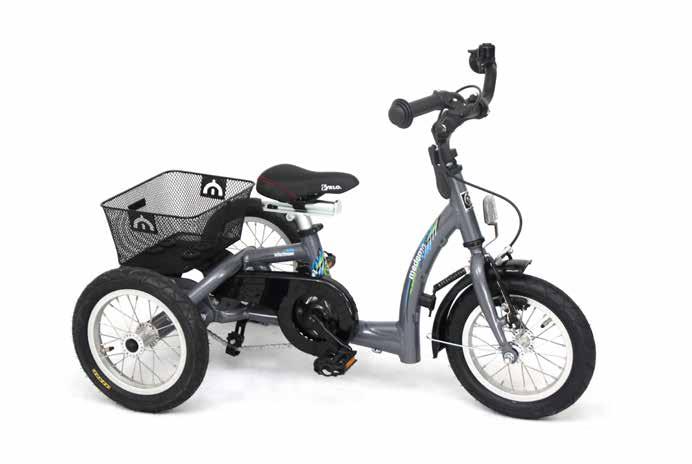 3-18 sykler-3hjul - med eller uten hjelpemotor Sykler 3-18 sykler Standard: Fast nav, pedalbrems