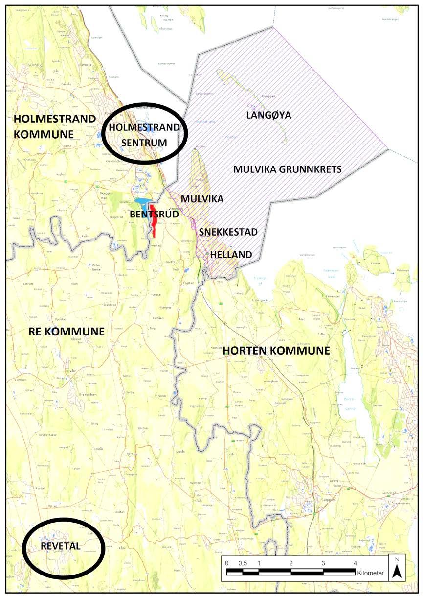 signifikant. På dette grunnlag legger vi til grunn at eventuell overføring til Horten kommune ikke er et alternativ for innbyggerne i grunnkretsen.