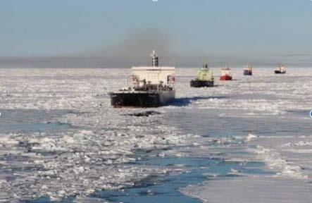 open water vessels under climate change scenario RCP 4.5 2011 2035.