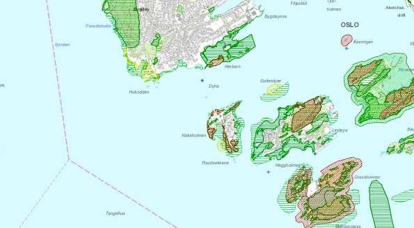 Registrerte naturverdier I Norconsults rapport er det gitt en oppsummering av biologiske undersøkelser utført av Rambøll/NIVA i 2012. Grunnene er undersøkt med ROV for registrering av naturverdier.