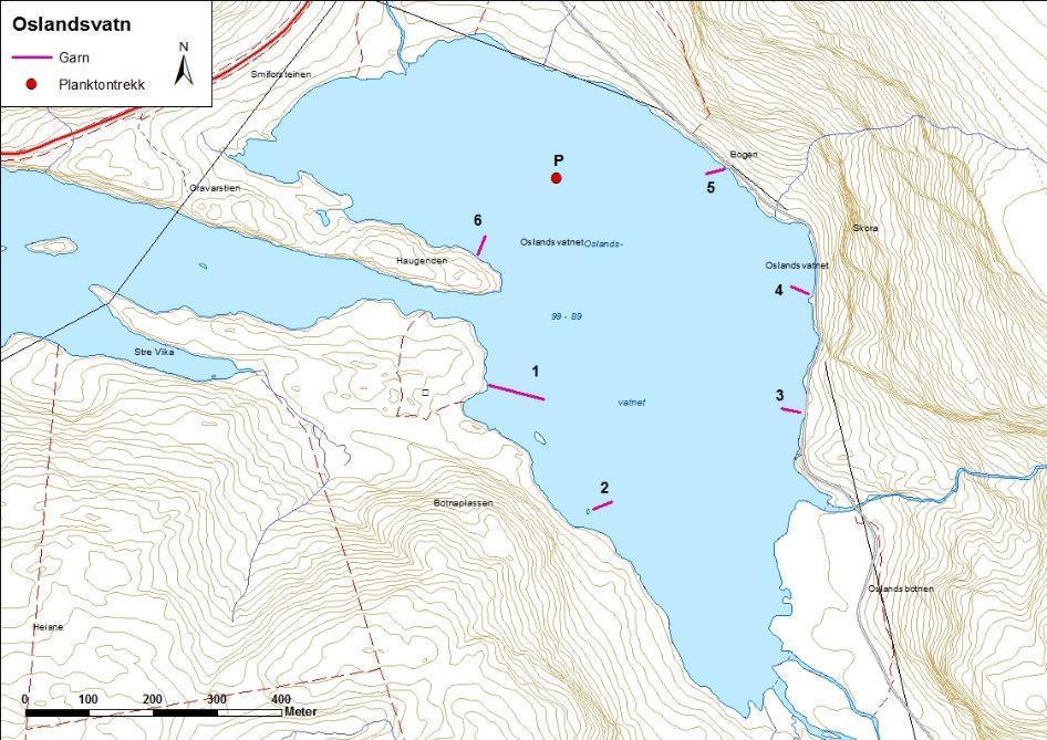 4.4.3 Oslandsvatnet Oslandsvatnet (figur 29 og bilete 10)ligg i Stongsvassdraget i Askvoll kommune.