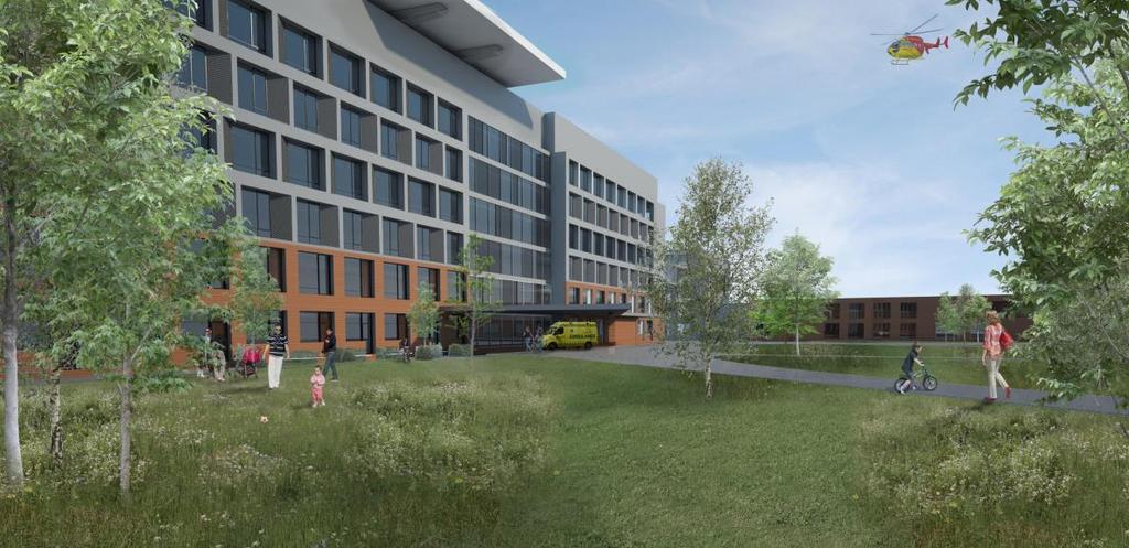 The Tønsberg Project Project owner: Sykehuset i Vestfold HF (Vestfold Hospital Trust) Scope: Total ca 44.000 m2 - Psychiatric building - 12.000 m2 Finished in 2019 - Somatic building - 32.