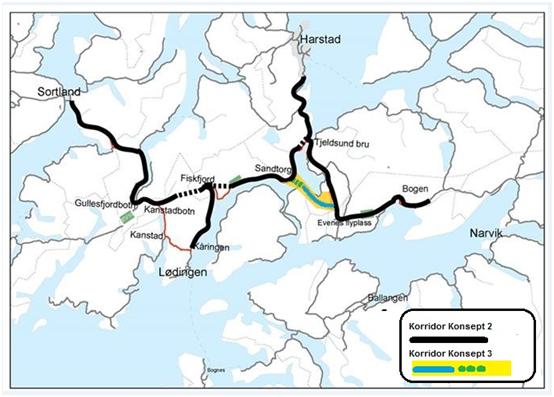 E10 Hålogalandsvegen 160 km veg 7 kommuner 2 fylker Rett på