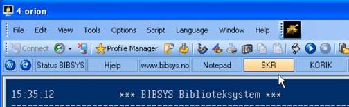 / Hurtig fram! Erling Fossan Det ligger muligheter i SNetTerm for å komme raskere fram til en skjerm i BIBSYS Bibliotek - s ystem enn det du vet om.