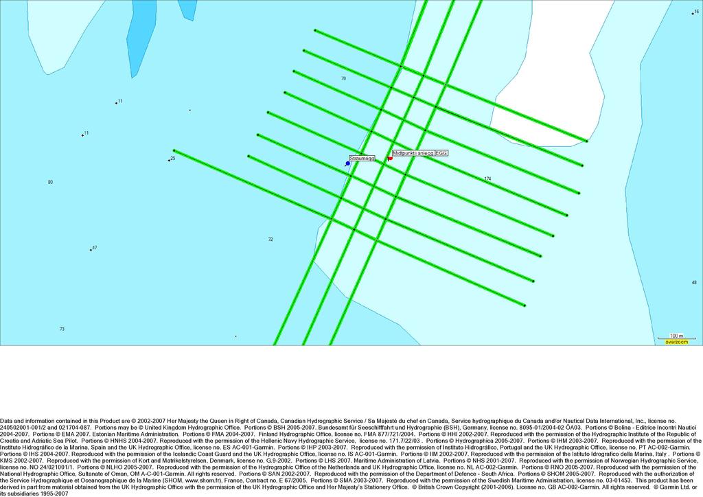 Data and information contai ned in this Product are 2002-2007 Her Majesty the Queen in Ri ght of Canada, Canadian Hydrographic Service / Sa Majesté du chef en Canada, Service hydrographique du Canada