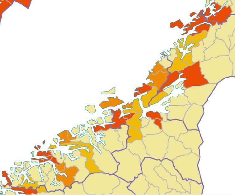 største kommunene er nye 1 av 3 nordmenn får ny kommune Nord-Trøndelag 9 kommuner
