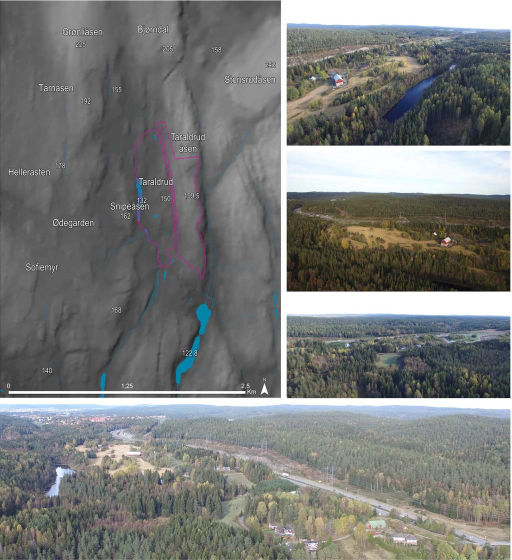 Landskapsmessig eksponering 21 Beskrivelse Tiltaksområdet ligger i det overordnede landskapsrommet, omgitt av forholdsvis tett blandingskog. Området er derfor i liten grad eksponert mot omgivelsene.