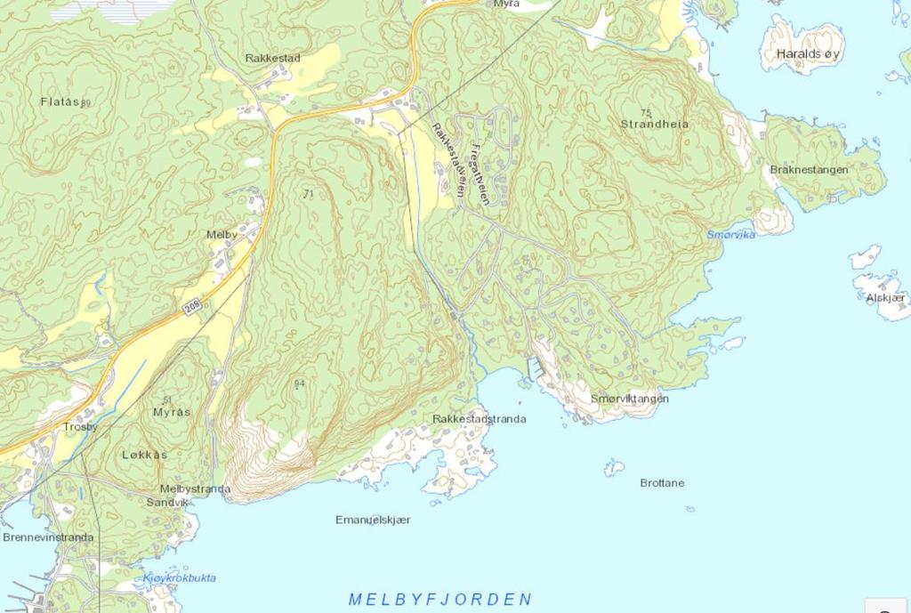 Bamble kommune Rakkestad RA 4 Rakkestad RA; tømming av ca 2.600 m3 uavvannet slam pr år. Antall tømminger er ca. 64 pr.