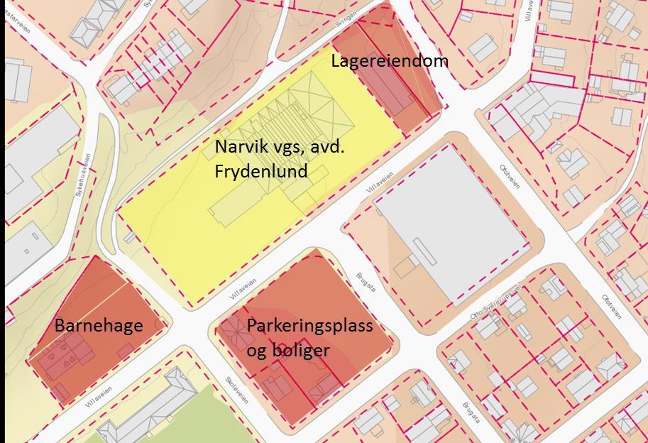 Verdianslag ifm. mulig utvidelse av eksisterende skoleanlegg Vurderingen under er grove anslag. Som utgangspunkt for verdiene har vi benyttet Eiendomsverdi.no.