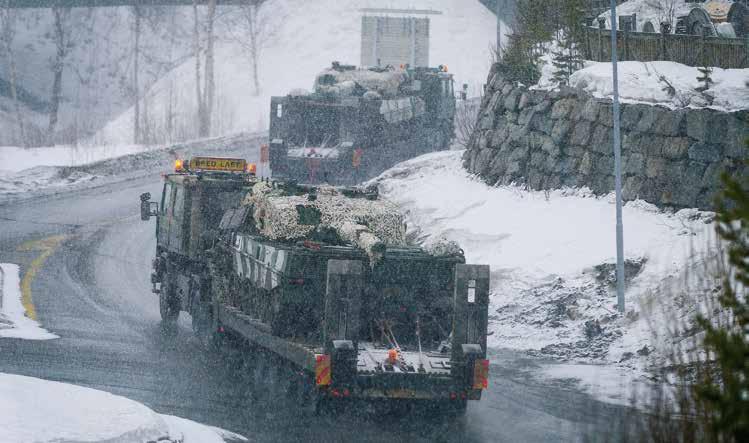 LMU Transport av tungt hærmateriell til eksempelvis et konfliktområde i Finnmark, vil være en svært sårbar operasjon.