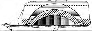 3. Chassis 3.3 Lasting 3.3. Generelt For lasting gjelder følgende Fordel lasten jevnt på campingvognens venstre og høyre side.