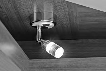 7. El-installasjoner 7.8 Spesiell belysning Belysningen beskrevet her tennes og slukkes direkte på lampen og kan ikke styres sentralt via betjeningspanelet.
