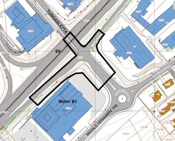 Side 2 9.2 Trafikkløsning mot E6 Alle forslag om trafikktiltak som gjelder denne 9.2 skal godkjennes av Statens Vegvesen.