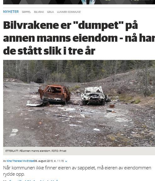 Gamle avfallsplasser og