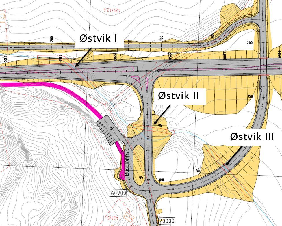 Geoteknisk rapport nr. Vd1415A-GEOTEK-R3 Komprimering og utlegging For å få tilstrekkelig stabilitet og redusere setninger må matjorden fjernes, antatt 30cm.