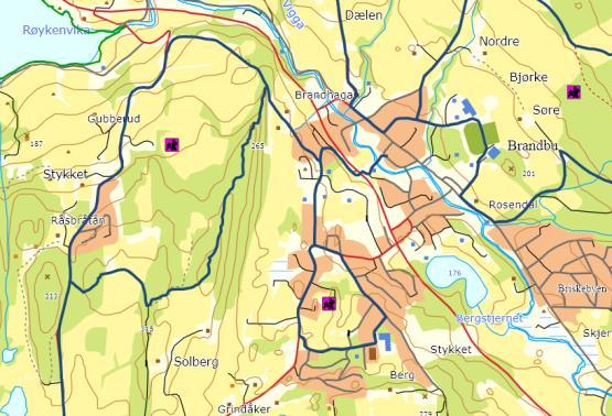 Reguleringsplan for Skogskolejordet Plan-ID: E-245 Planbeskrivelse 22.12.16 Rev. 16.02.17 21 En del av gang- og sykkelnettet. Har en visuell funksjon for tettstedet og skaper rom og avgrensinger.