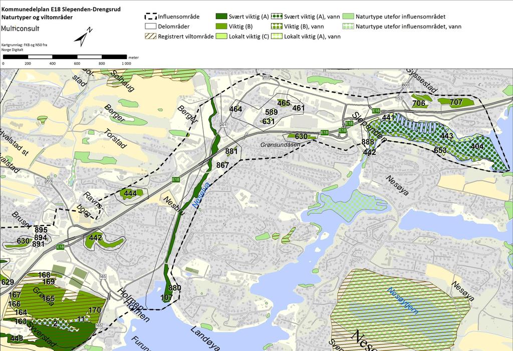 Kommunedelplan E18 Slependen-Drengsrud Temarapport