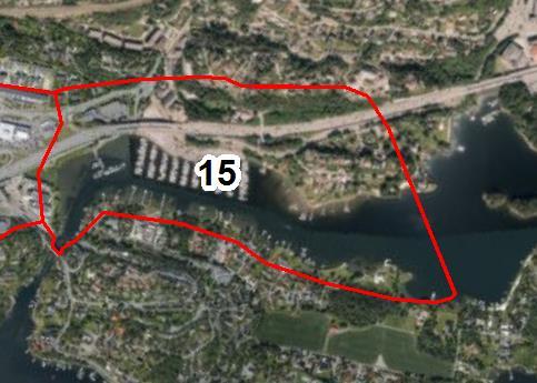 Kommunedelplan E18 Slependen-Drengsrud Temarapport naturmiljø 5.16 Delområde 15: Gyssestad/Slependen 5.16.1 Avgrensing Delområdet strekker seg østover fra Slependenkrysset og nesten frem til Bjørnsvika.