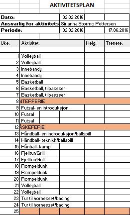 og markedsføring diskutert og bestemt. Det var et ønske å avholde en felles sosial kveld for trenerne ved utgang 2016, men arrangementet ble forflyttet til start 2017.