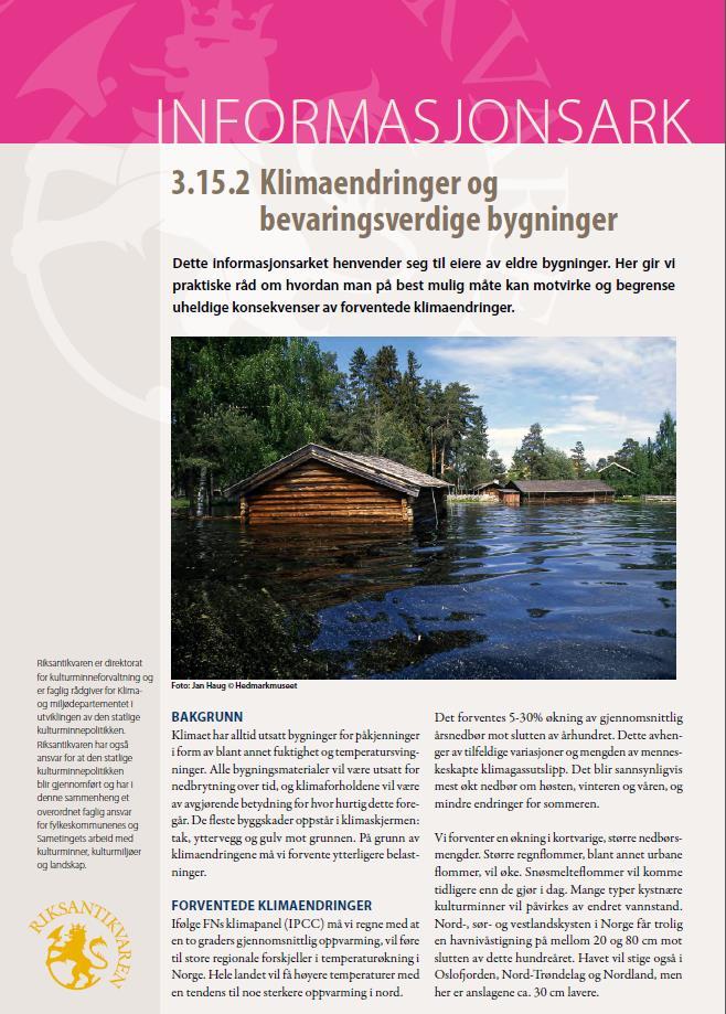 klimaendringene i planene