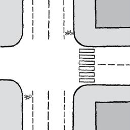 55 Sykkelkryssinger Viktige prinsipp som må legges til grunn: syklende er kjørende sykkelløsninger utformes enhetlig ved at påfølgende kryss har samme løsninger