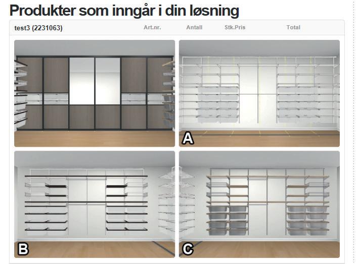 Da havner du på siden «Produkter som inngår i din løsning» som inneholder detaljert løsningsinformasjon.