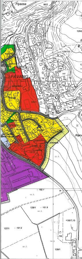 1 Planens geografiske avgrensning Det nye planområdet omfatter et stort areal på 882 daa rundt Fåvang sentrum i Ringebu kommune. En rekke eiendommer omfattes av planen.